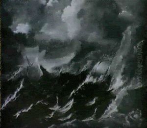 Marine Par Temps Agite by Antonio Maria Marini