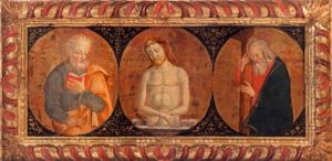 Cristo In Pieta Tra San Pietro E Sant'andrea by Antonio Marinoni