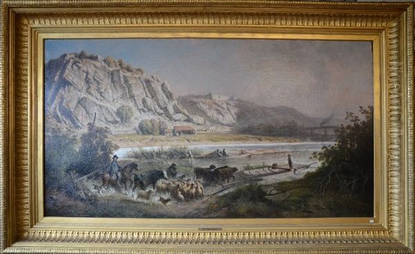Bord De Meuse Avec Animaux - view 1