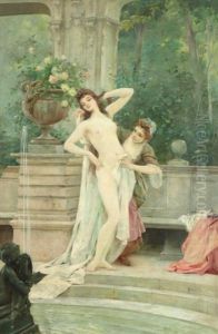 Apres Le Bain by Jean Alfred Marioton