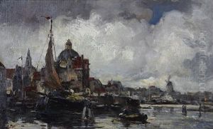 Harbor Of Delft, Holland