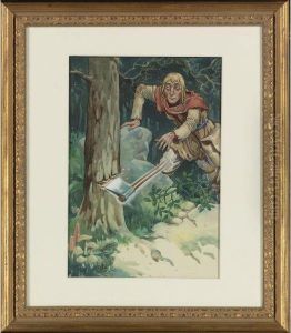 An Axe That Stood The Hacking And Heaving All Of Itself... by Charles Edward Burton Bernard