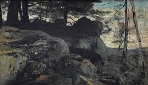 Near Fontainebleau by Jacob Henricus Maris