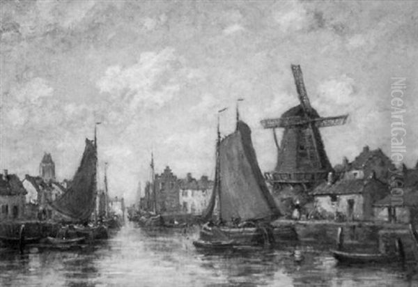 Busy Canal Scene - view 1