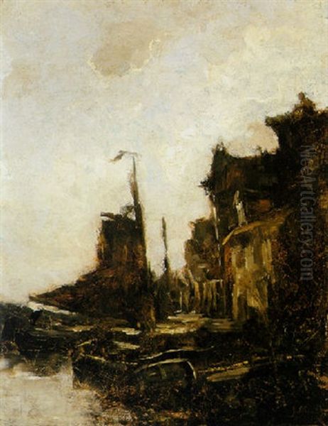 A View Of The Harbour Of Dordrecht - view 1