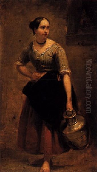 A Woman With A Copper Jug - view 1