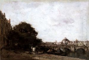 View Of The Tiber River With Hadrian's Villa