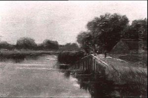 Sommerliche Flusslandschaft Sommerliche Flusslandschaft