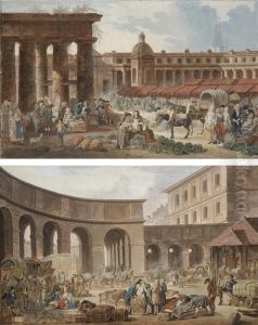 L'interieur D'un Marche; Et L'interieur D'une Douane