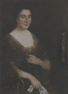 Portrait Of A Woman Wearing A Necklace