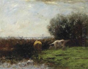Cows In Dutch Polder Landscape by Willem Maris