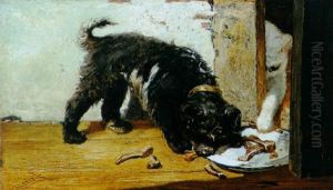 The Naughty Kitten by Willem Maris