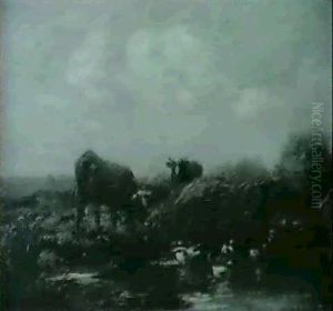 By The Stream by Willem Maris