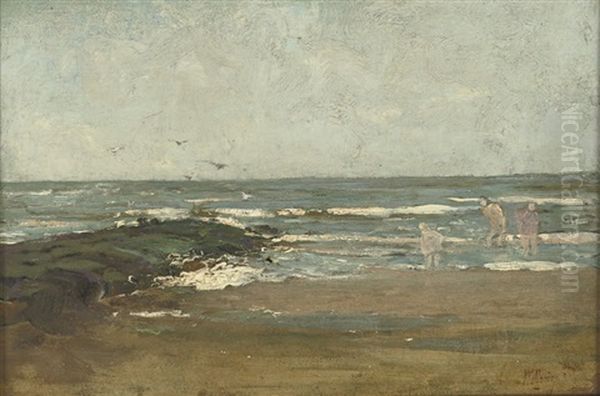 Paddling In The Sea - view 1
