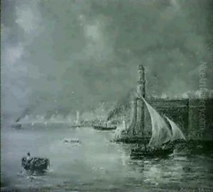 Entree De Port Marseille by Gerarda Hermina Marius Eraud