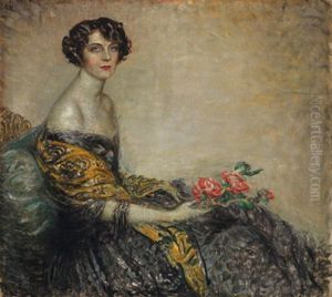Dame Der Gesellschaft by Lajos Mark