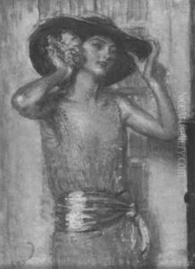 Portrait Of A Lady by Lajos Mark
