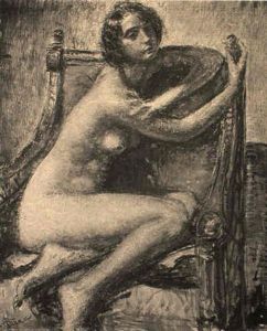 Nude In A Gilded Armchair Nude In A Gilded Armchair