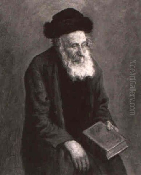 A Seated Rabbi - view 1