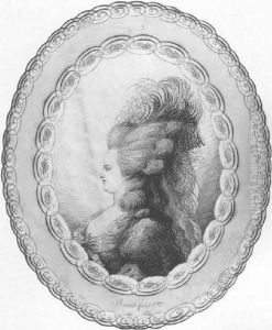 Portrait Of Marie Antoinette, Head And Shoulders, In Profile by Jean-Joseph Bernard