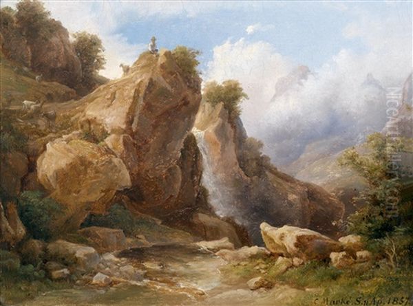 Ziegenhirte In Felsiger Landschaft (collab. W/workshop) - view 1