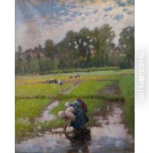 Paesaggio Con Figure by Karoly Marko the Elder