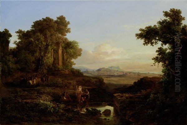 Landschaft Mit Der Taufe Christi Am Jordan - view 1