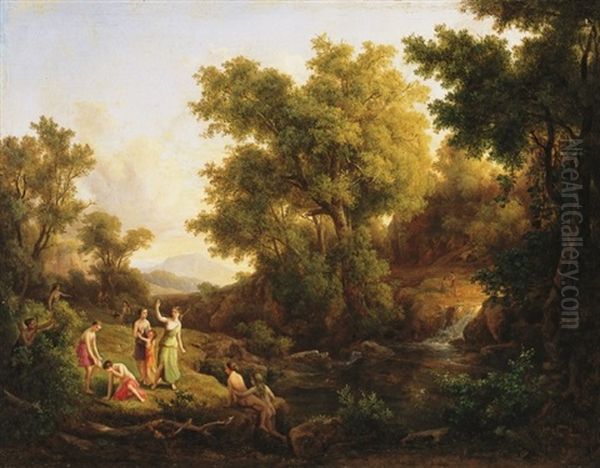 Mythological Scene - Diana And The Nympheas - view 1