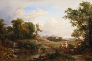 Italienische Gebirgslandschaft by Karoly Marko the Elder