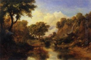 Paesaggio Laziale Con Scena Mitologica by Karoly Marko the Elder