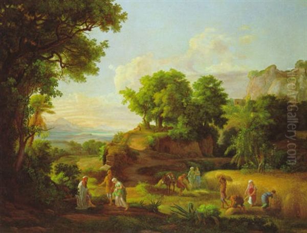 Landschaft Mit Ruth Und Boas Im Vordergrund - view 1