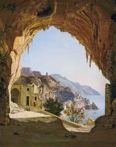 View Of Amalfi by Karoly Marko the Younger