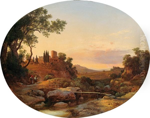 Evening Over The Campagna - view 1