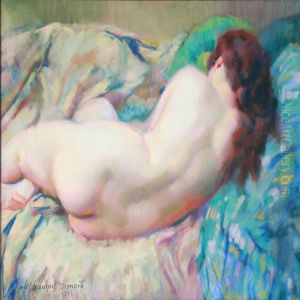 Nude Female Model by Jules Francois Bernard