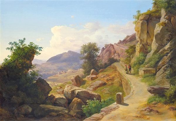 Family On Their Way To The Market - view 1