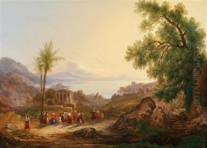 Weite Landschaft Mit Christus Und Jungern