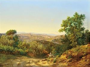 View Of Florence by Karoly Marko the Younger