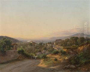 Blick Auf Florenz Und Die Hugel Nach Westen Von San Donato, Uber Bagno A Ripoli