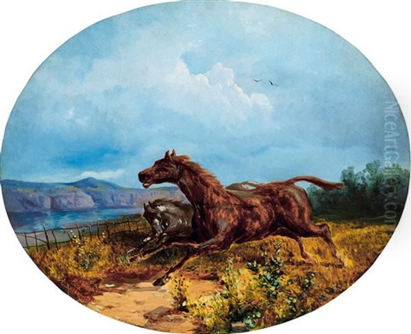 Galloping Horses - view 1