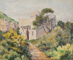 An Oriental Garden by L. Bernard
