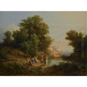 The Baptism Of Christ by Karoly Marko the Younger