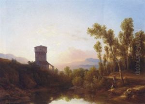 Sunset On An Italian Landscape Sunset On An Italian Landscape
