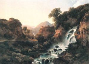 Landschaft Bei Tivoli by Karoly Marko the Younger