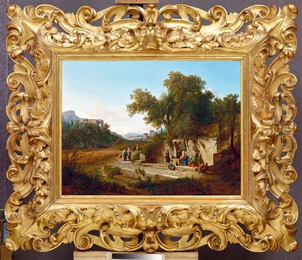 Jeses And The Samaritan Woman At The Well - view 1