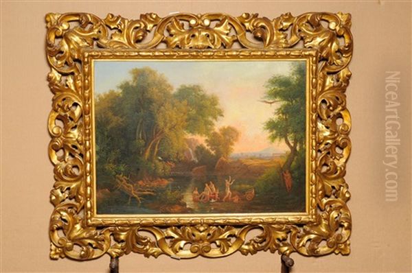 Classical Landscape With Mythological Figures In The Foreground - view 1