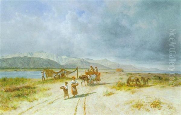 Italienische Landschaft Mit Heimkehrenden Fischern - view 1