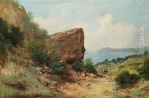 Veduta Campestre Con Mare Sullo Sfondo by Henry Marko