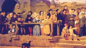 Waiting For The Procession by Henry Stacy Marks