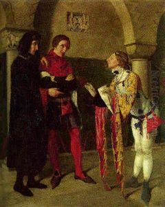Hamlet, Horatio, And Osric by Henry Stacy Marks