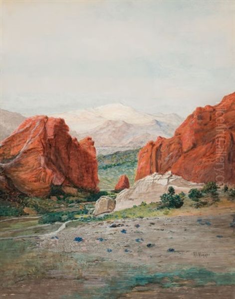 Pike's Peak From The Garden Of The Gods - view 1